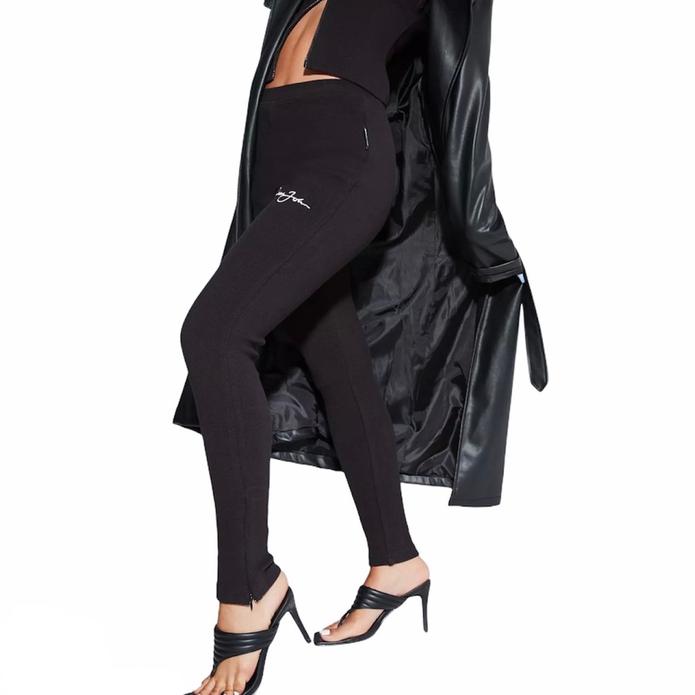 Sean John Black Rib Leggings